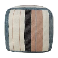 LR Home Caerwyn 20" Handmade Polyester Pouf