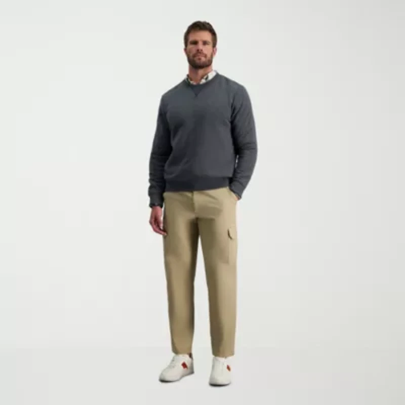 Haggar Stretch Comfort Cargo Mens Fabric Classic Fit Pant