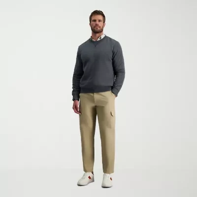 Haggar Stretch Comfort Cargo Mens Fabric Classic Fit Pant