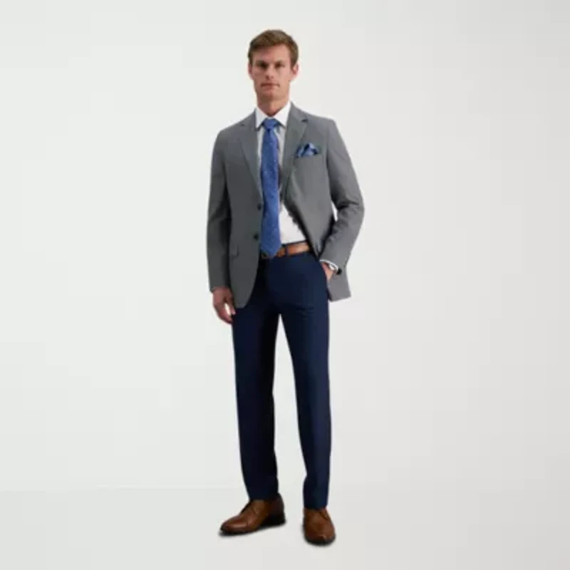 Haggar Premium Comfort Mens Slim Fit Dress Flat Front Pant