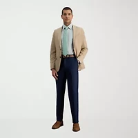 Haggar Cool 18 Pro Mens Comfort Waistband Slim Fit Flat Front Pant