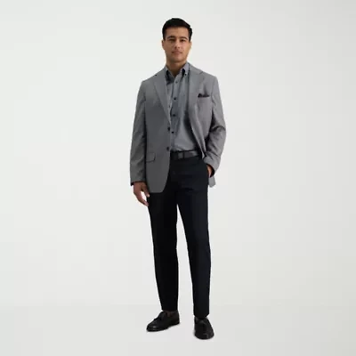 Haggar Iron Free Premium Khaki Mens Comfort Waistband Straight Fit Flat Front Pant