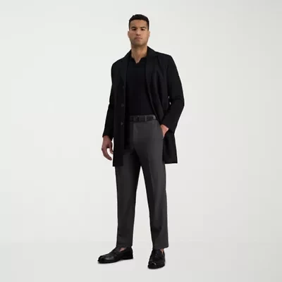 Haggar Cool Right Performance Flex Mens Classic Fit Flat Front Pant