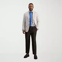 Haggar E-CLO Stria Mens Classic Fit Dress Pleated Pant