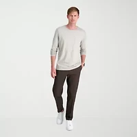 Haggar Cool Right Performance Flex Mens Comfort Waistband Slim Fit Flat Front Pant