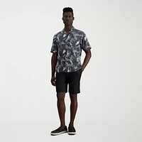 Haggar Cool 18 Pro Mens 9 1/2" Stretch Fabric Moisture Wicking Quick Dry Chino Short