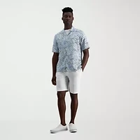 Haggar Cool 18 Pro Mens 9 1/2" Stretch Fabric Moisture Wicking Quick Dry Chino Short