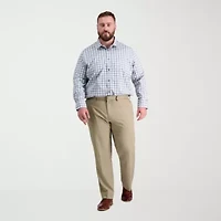Haggar Premium Comfort Mens Waistband Straight Fit Big and Tall Dress Flat Front Pant
