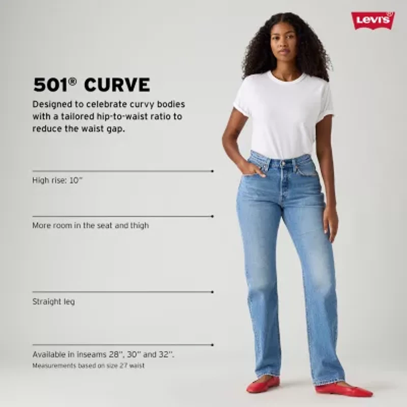 Levi's® Curve Womens High Rise 501™ Straight Leg Jean