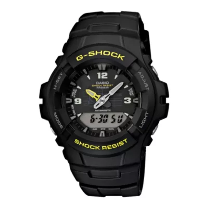 Casio G-Shock Mens Black Strap Watch G100-9cm