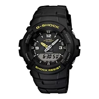 Casio G-Shock Mens Black Strap Watch G100-9cm