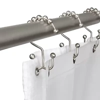 Maytex Mills Double Ball Glilde Shower Curtain Hooks