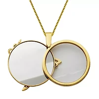 5X Magnifying Dove Womens 1 CT. T.W. Cubic Zirconia Pure Silver Over Brass Cross Pendant Necklace