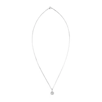 Diamond Blossom Womens 1/4 CT. T.W. Natural White Diamond 10K White Gold 18 Inch Pendant Necklace
