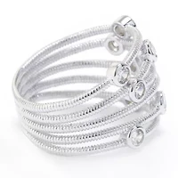 Sparkle Allure Womens Cubic Zirconia Pure Silver Over Brass Cocktail Ring