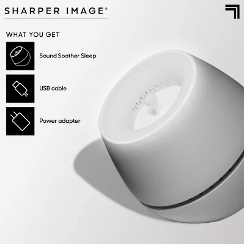 Sharper Image® Sound Soother Wind, White Noise Machine With LED Glow