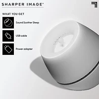 Sharper Image® Sound Soother Wind, White Noise Machine With LED Glow
