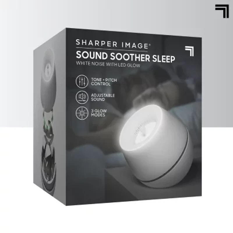 Sharper Image® Sound Soother Wind, White Noise Machine With LED Glow