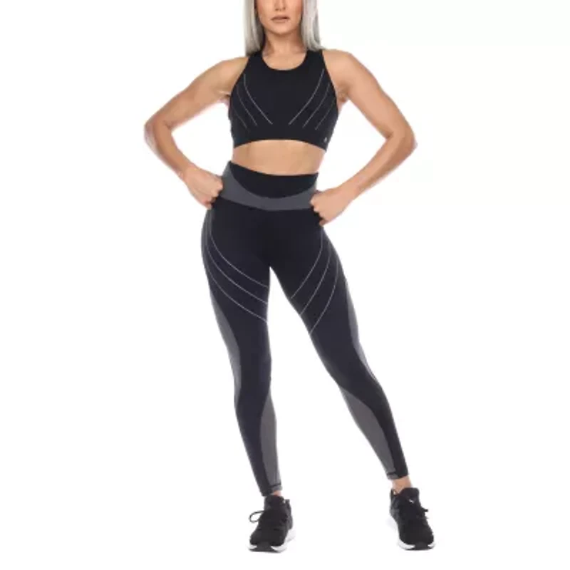 White Mark Womens High Rise 26" Full Length Leggings