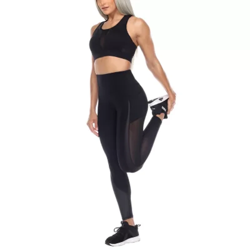 White Mark Womens High Support Sports Bra