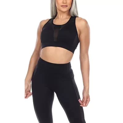 White Mark Womens High Support Sports Bra