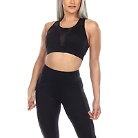 White Mark Womens High Support Sports Bra