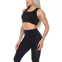 White Mark Womens High Support Sports Bra