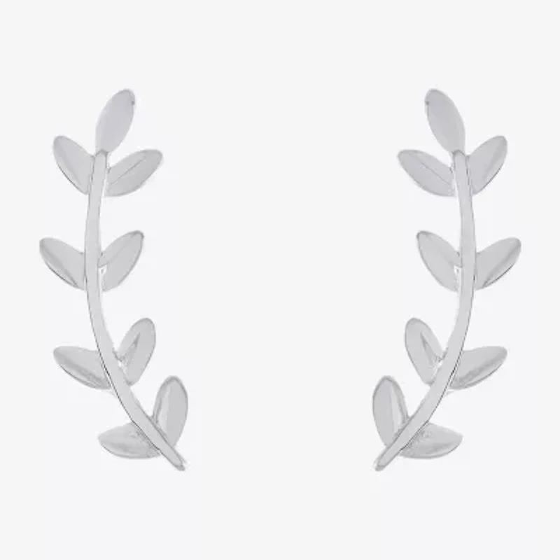 Silver Treasures Womens Sterling Silver Ear Climbers