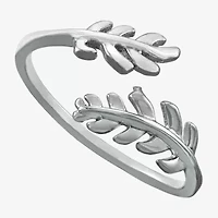 Silver Treasures Womens Sterling Bypass  Band