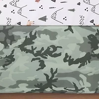 The Peanutshell Woodland Camo 3-pc. Crib Bedding Set