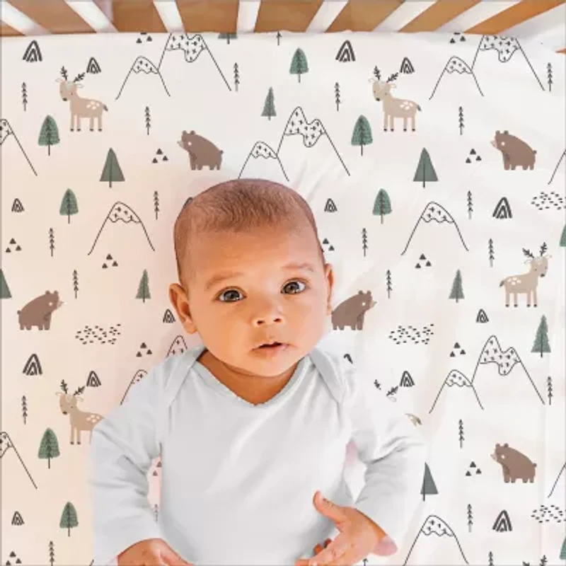 The Peanutshell Woodland Camo 3-pc. Crib Bedding Set