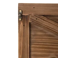 Glitzhome 22.09"L Natural Wooden Christmas Tree Collar