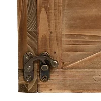 Glitzhome 26" Natural Washed Wooden Christmas Tree Collar