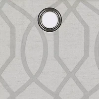 Eclipse Ambiance Lattice Draft Stopper Grommet Top Energy Saving 100% Blackout Single Curtain Panel