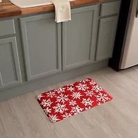 Mohawk Home Dri-Pro Holiday Snowflakes Anti-Fatigue 18"x30" Kitchen Mat