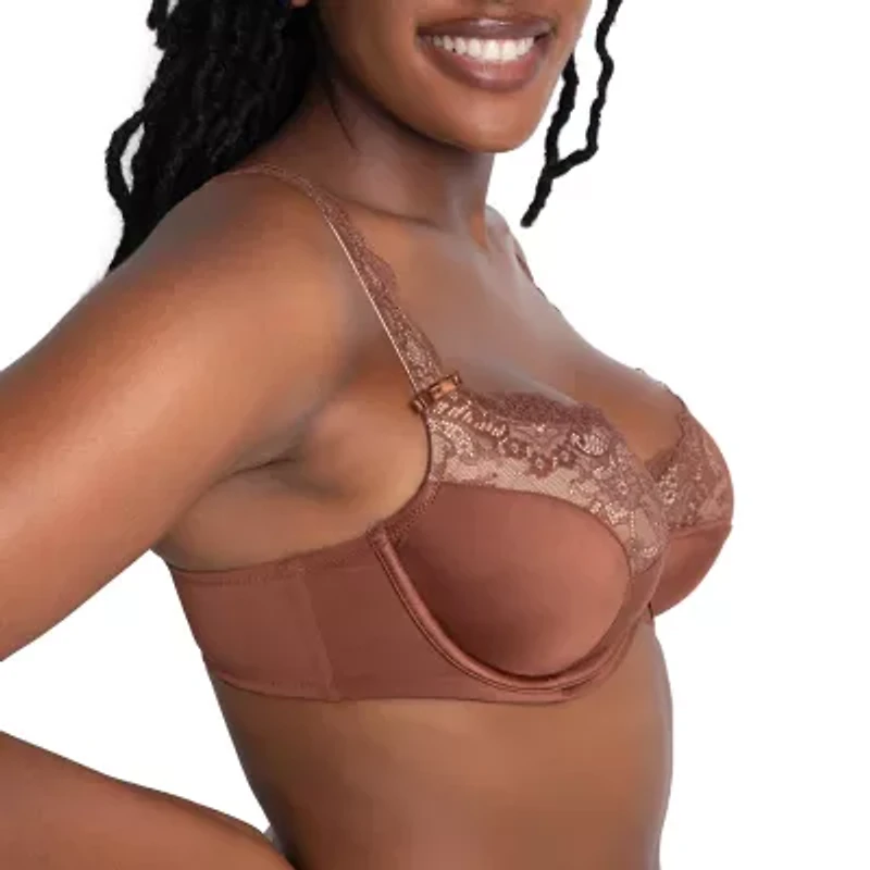 Curvy Couture Balconette Push Up Underwire Bra 1017