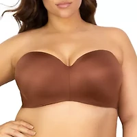 Curvy Couture Womens Medium Support Push Up Strapless Bra 1290