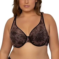 Curvy Couture Push Up T-Shirt Underwire Bra 1310