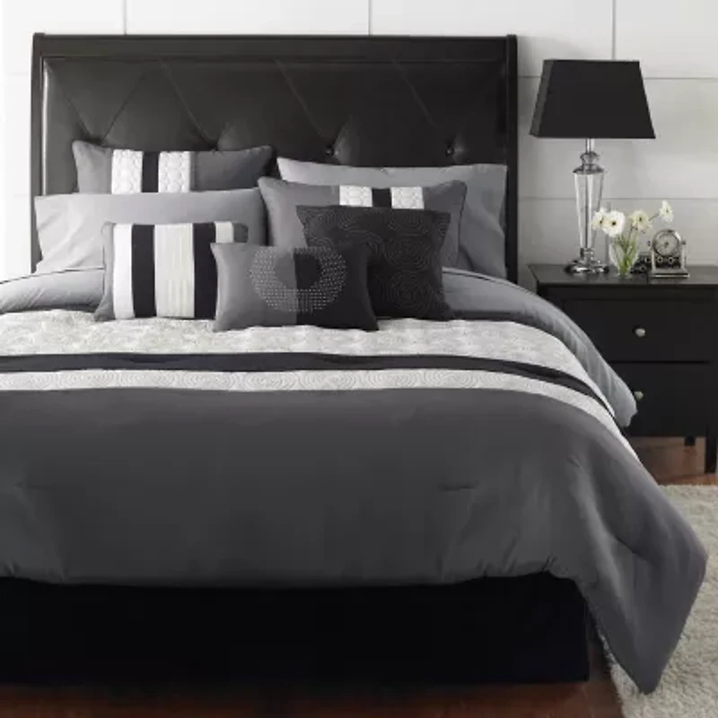 Riverbrook Home Elsie 7-pc. Midweight Embroidered Comforter Set