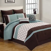 Riverbrook Home Tolbert 8-pc. Midweight Embroidered Comforter Set