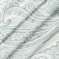 Fieldcrest Arden Soft Paisley Print Grommet Top Sheer Single Curtain Panel