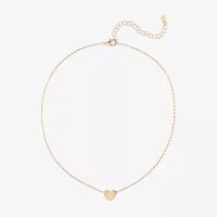 Bijoux Bar Delicates Womens Heart 16 Inch Pendant Necklace