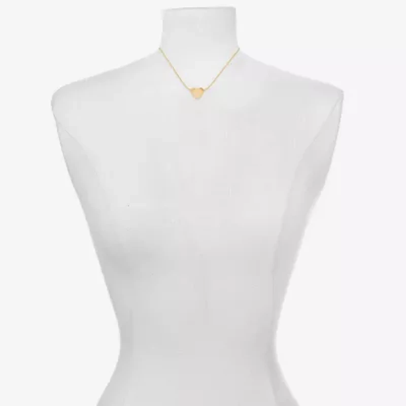 Bijoux Bar Delicates Womens Heart 16 Inch Pendant Necklace