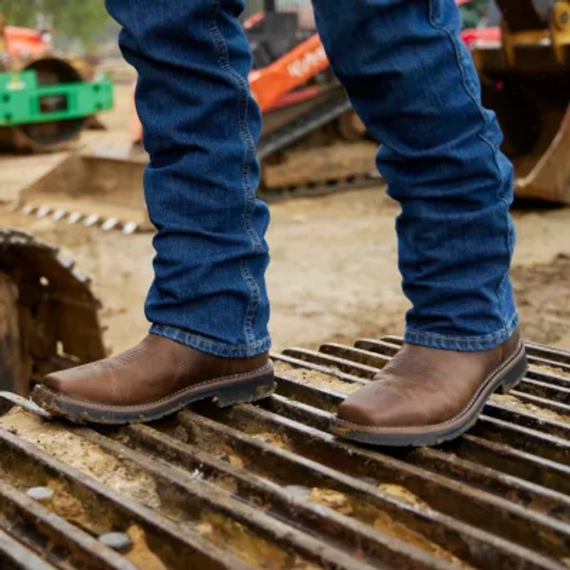 Justin Mens Work Stampede Steel Toe Boots
