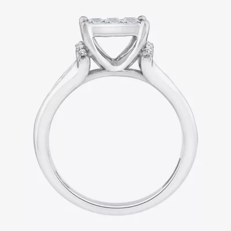 Womens 1 1/4 CT. T.W. Natural White Diamond 10K Gold Engagement Ring