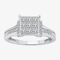 Womens 1 1/4 CT. T.W. Natural White Diamond 10K Gold Engagement Ring