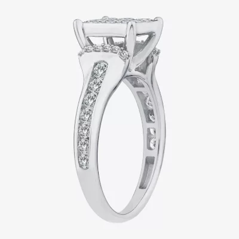 Womens 1 1/4 CT. T.W. Natural White Diamond 10K Gold Engagement Ring