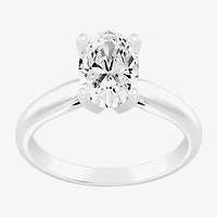 2 CT.Lab-Grown (I / SI2) Diamond Oval-cut Solitaire Engagement Ring 14K Gold