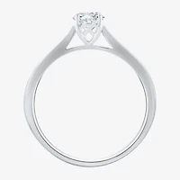 (I-J / I1) Womens 1/2 CT. Lab Grown White Diamond 10K White Gold Round Solitaire Engagement Ring