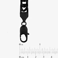Mens Stainless Steel / Inch Solid Curb Chain Bracelet